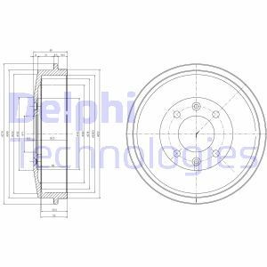 Тормозной барабан BF265 DELPHI