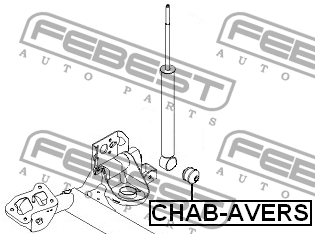 Сайлентблок - втулка амортизатора подвески CHAB-AVERS FEBEST