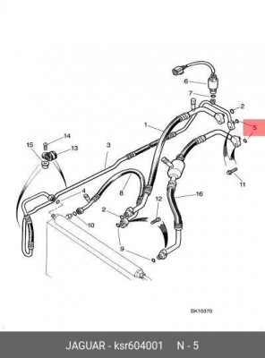 Комплект уплотнительных колец KSR604001 JAGUAR
