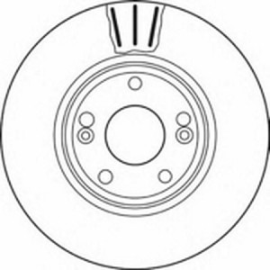 Тормозной диск 562381B BENDIX JURID