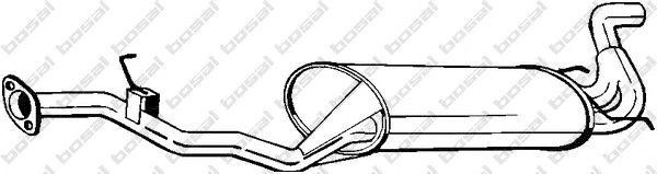 Глушитель выхлопных газов конечный 281863 BOSAL