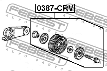 Ролик ремня приводного 0387-CRV FEBEST