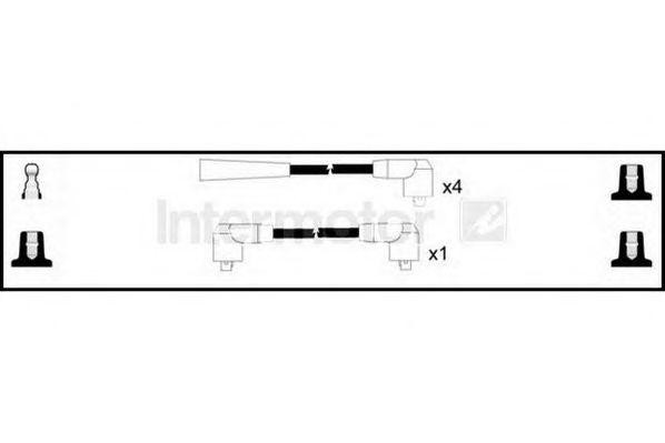 Ккомплект проводов зажигания 73864 STANDARD