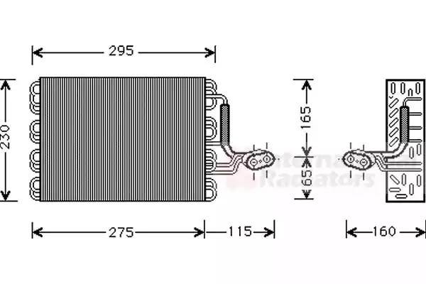Испаритель, кондиционер 5800V168 VAN WEZEL