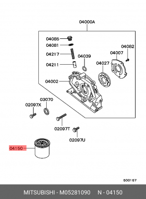 Масляный фильтр M05281090 MITSUBISHI