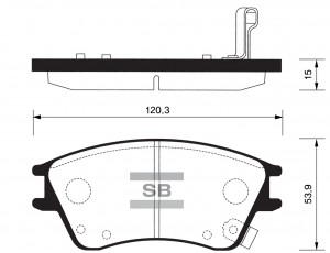 Колодки тормозные дисковые SP1147 SANGSIN