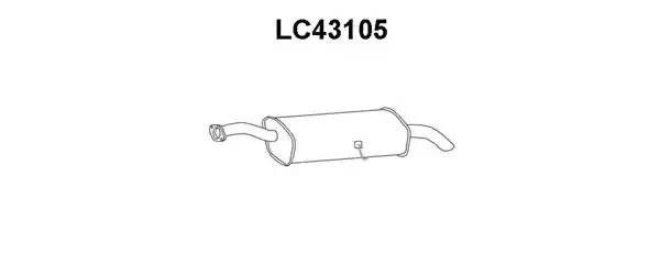 Глушитель выхлопных газов конечный LC43105 VENEPORTE