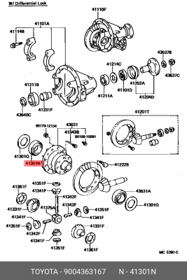 Деталь 90043-63167 DAIHATSU