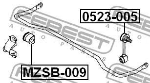 Втулка стабилизатора MZSB-009 FEBEST