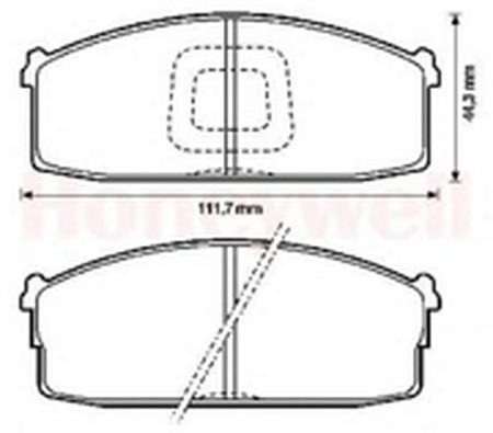 Комплект тормозных колодок, диско 572232B BENDIX JURID