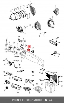 Реле PCG61510100 PORSCHE