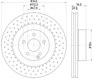 Тормозной диск MDC1781 MINTEX