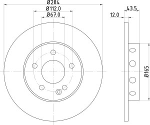 Тормозной диск MDC806 MINTEX
