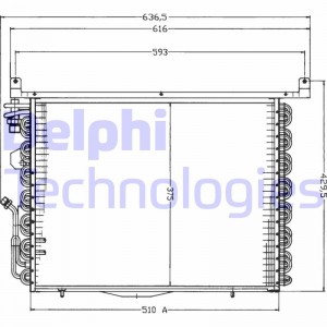 Конденсатор, кондиционер TSP0225192 DELPHI