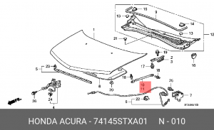 Деталь 74145STXA01 HONDA