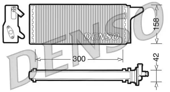 Теплообменник, отопление салона DRR12001 DENSO