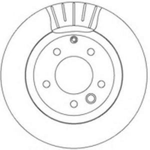 Тормозной диск 562393B BENDIX JURID
