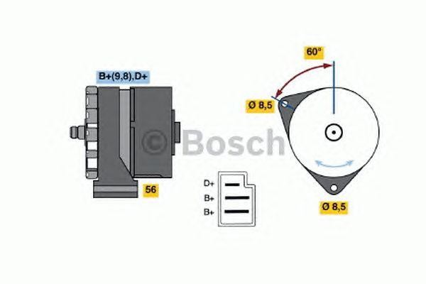 Генератор 0120488118 BOSCH