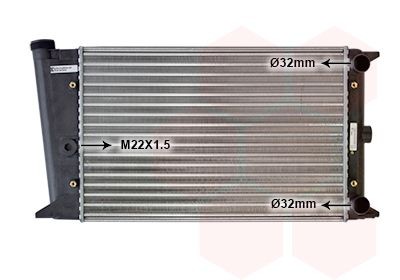 Радиатор, охлаждение двигател 58002004 VAN WEZEL
