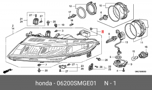 Деталь 06200SMGE01 HONDA