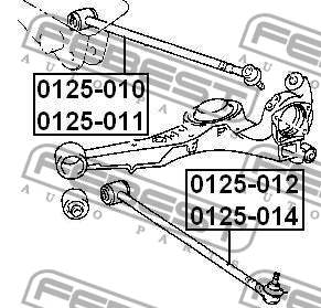 Рычаг подвески 0125-011 FEBEST