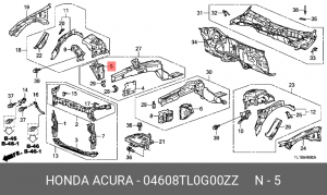 Кронштейн крепления 04608TL0G00ZZ HONDA