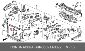 Деталь 60435S9AA00ZZ HONDA