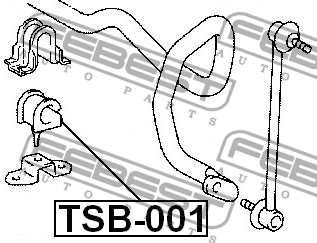 Втулка стабилизатора TSB-001 FEBEST