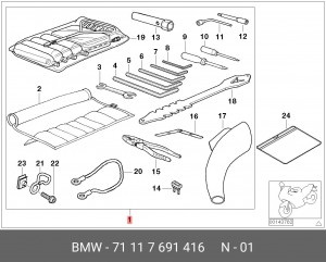 Деталь 71 11 7 691 416 BMW
