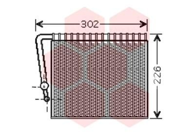Испаритель, кондиционер 4300V356 VAN WEZEL