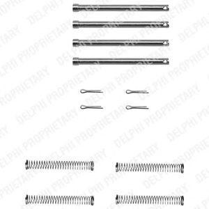 Комплектующие, колодки дискового тормоза LX0097 DELPHI