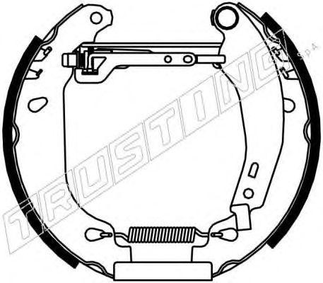 Комплект тормозных колодок 6054 TRUSTING