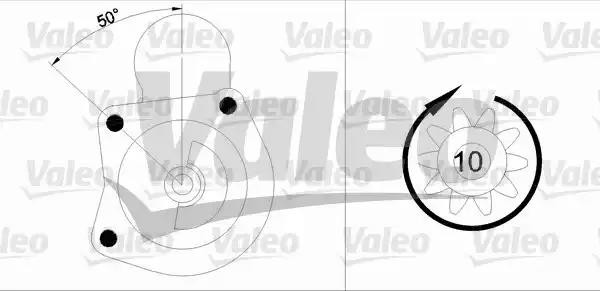 Стартер 455746 VALEO PHC