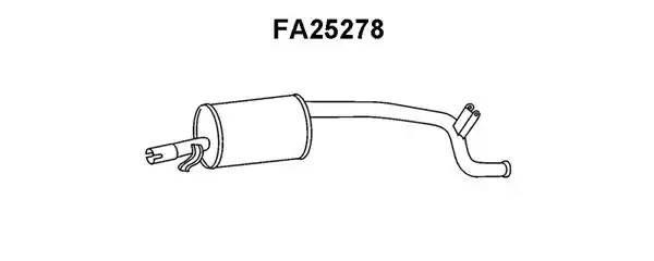 Глушитель выхлопных газов конечный FA25278 VENEPORTE