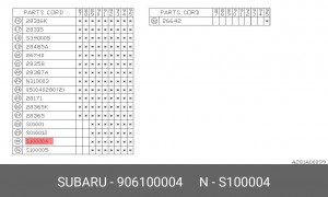 Подшипник ступицы колеса 906100004 SUBARU
