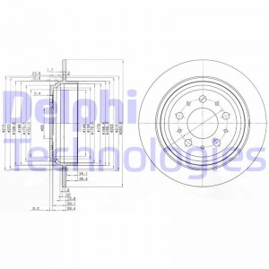 Тормозной диск BG3419 DELPHI
