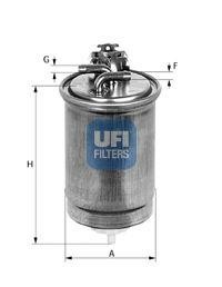 Топливный фильтр 24.400.00 UFI