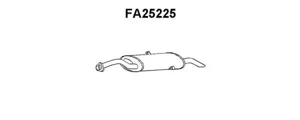 Глушитель выхлопных газов конечный FA25225 VENEPORTE