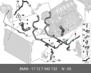 Деталь 17 12 7 542 132 BMW