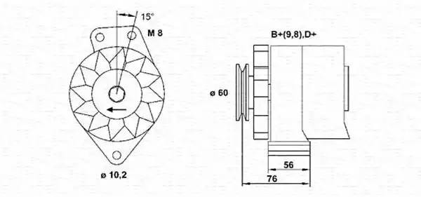 Генератор 943356217010 MAGNETI MARELLI