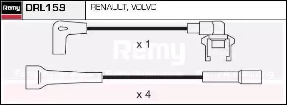 Ккомплект проводов зажигания DRL159 DELCO REMY