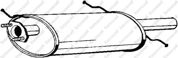 Глушитель выхлопных газов конечный 171257 BOSAL