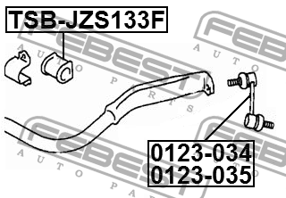 Стойка стабилизатора 0123-034 FEBEST