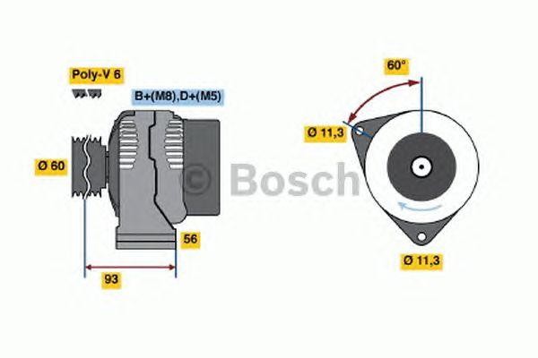 Генератор 0123500002 BOSCH