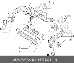 Деталь 51733326 ALFA FIAT LANCIA