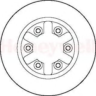 Тормозной диск 561400B BENDIX JURID