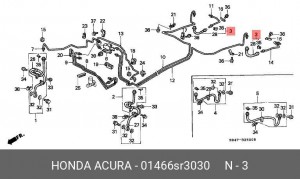Тормозной шланг 01466SR3030 HONDA