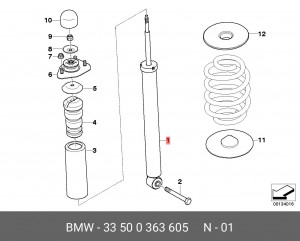 Амортизатор подвески 33 50 0 363 605 BMW