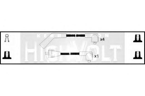 Ккомплект проводов зажигания OEF024 STANDARD