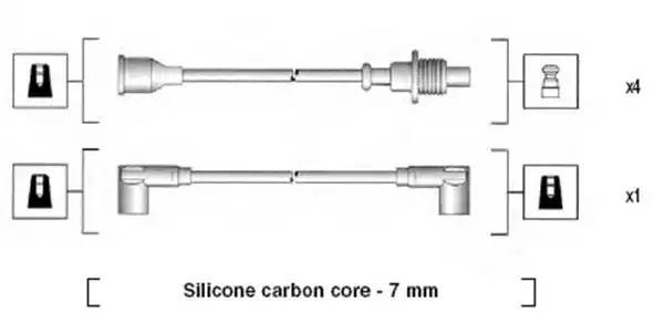 Ккомплект проводов зажигания 941085230573 MAGNETI MARELLI